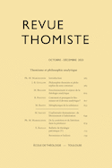 Revue Thomiste 2023, no 04